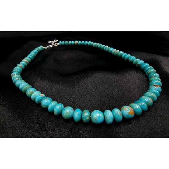 Jay King 925 Sterling Silver Blue Turquoise Beaded Necklace - Picture 3 of 6